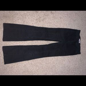 Black free people bel bottom jeans